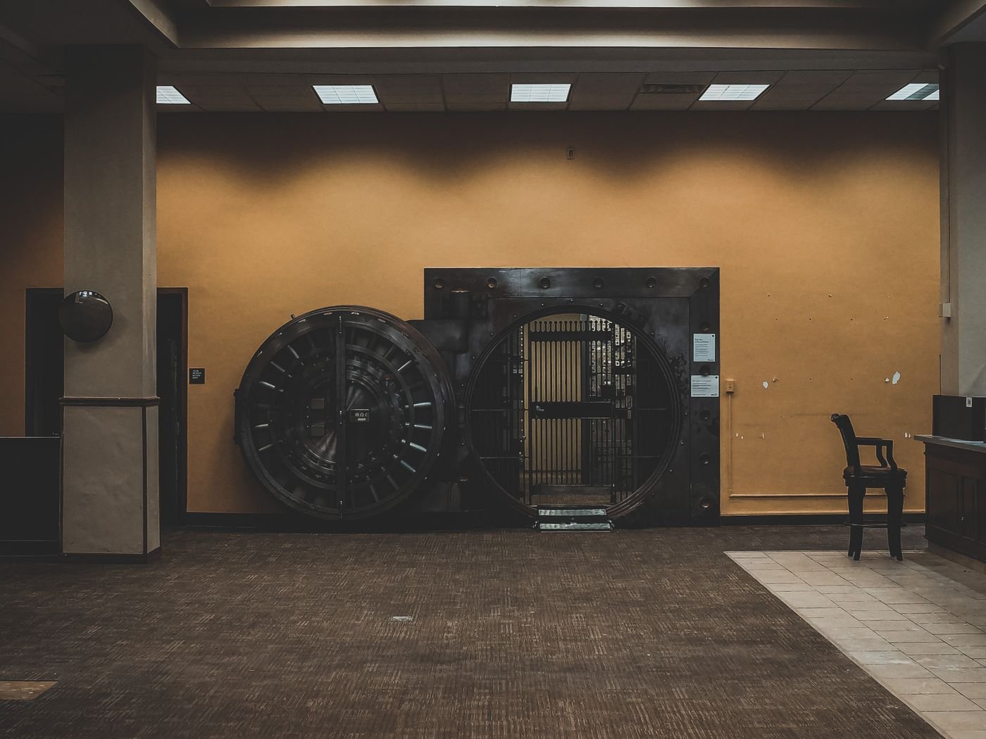 Open vault door inside a ValoriaVault facility